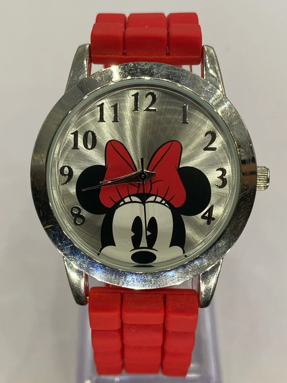 Men’s ^^^ Disney *** Red Minnie Mouse Face Watch ^^^ Collectors ***